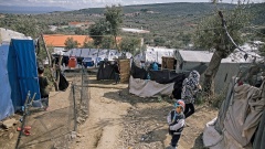 Fluechtlingslager Moria auf der griechischen Insel Lesbos