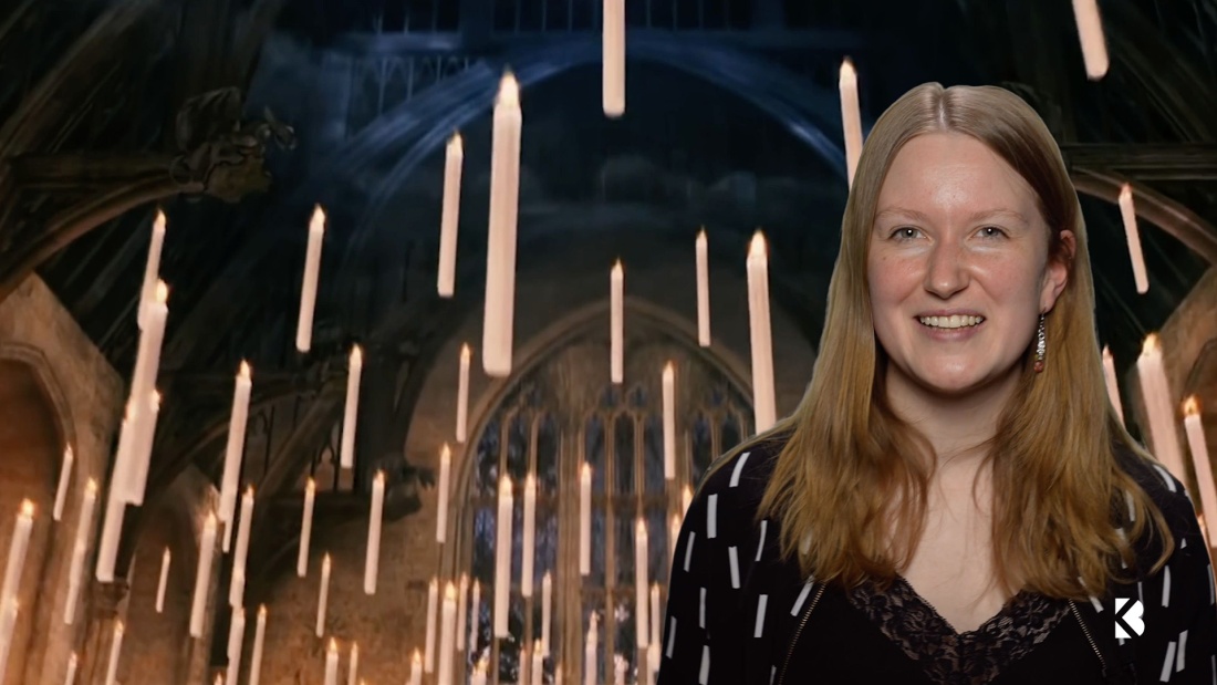 Screenshot aus dem Video "Zaubern wie Harry Potter?" der Basis:Kirche mit Pastorin Julia Frohn