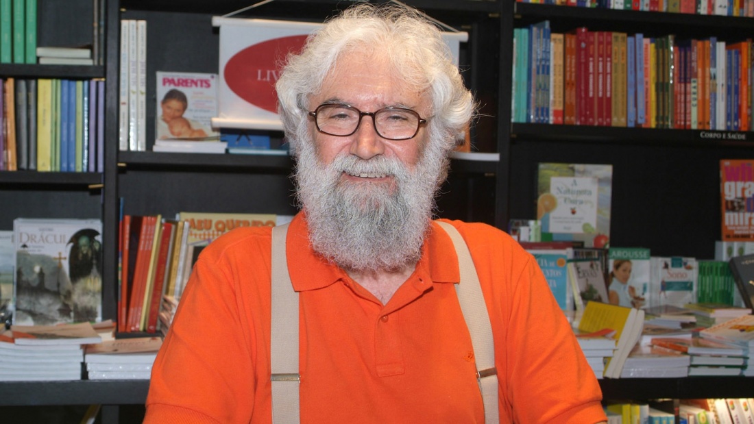 Der Befreiungstheologe Leonardo Boff in einer Buchhandlung in Rio de Janeiro, Brasilien, im Jahr 2007.