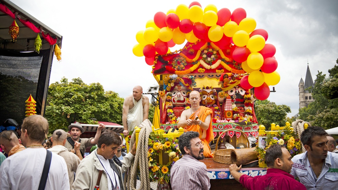 Hinduistisches Wagenfest "Ratha Yatra" in Köln