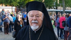 Metropolit Augoustinos, Vorsitzender der Orthodoxen Bischofskonferenz in Deutschland wird für sein ökumenisches Lebenswerk geehrt. 
