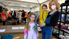 Notunterkunft für Kriegsflüchtlinge aus der Ukraine in Duisburg