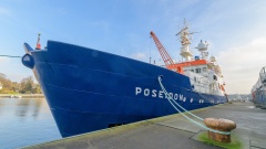 Das ehemalige Forschungsschiff Poseidon in Kiel