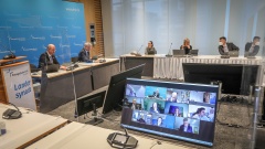 digitale Landessynode Rheinland unter Corona-Bedingungen mit Videokonferenz