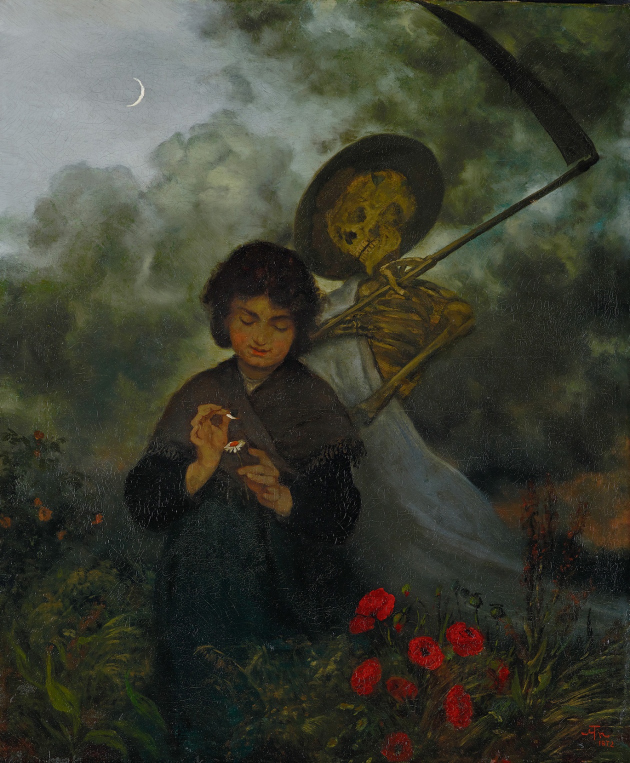 "Der Tod und das Mädchen", 1872, Hans Thoma