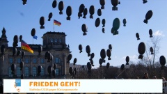 Mit einem Staffellauf durch ganz Deutschland wollen Friedensaktivisten gegen Rüstungsexporte demonstrieren. 