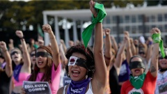 Frauenproteste gegen Vergewaltugungen in Brasilien