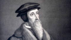 Nachdruck einer Radierung von Jean (Johannes) Calvin