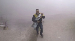 Luftangriff in Damaskus Syrien