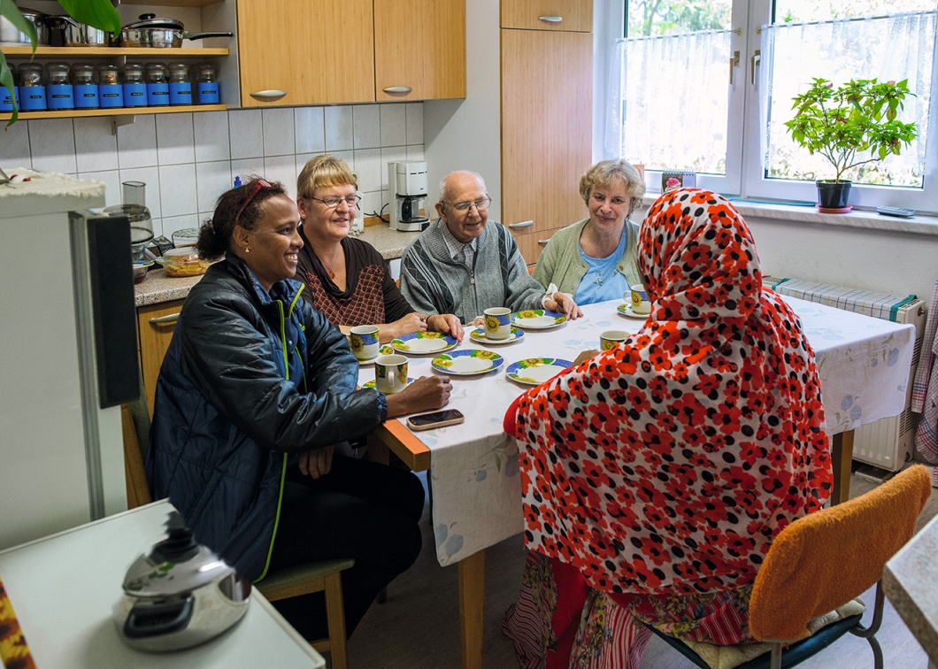 Asylbewerberin in Senioren-Wohngemeinschaft