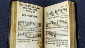 Klugsches Gesangbuch im Luthehaus in Wittenberg