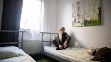 Volker Mähl ist obdachlos in Hamburg