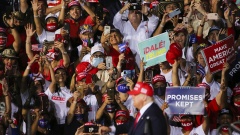 US-Präsident Donald Trump bei einer Wahlkampfveranstaltung in Florida.