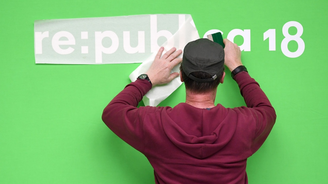 Vorbereitungen für die Re:publica 2018