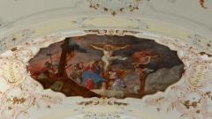  Die barocke Decke der St. Anna-Kirche in Augsburg wird beschallt von der "Friedensoper" des jungen Komponists Patrick T. Schäfer