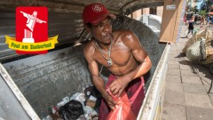 Toninho Vladimir "Antônio" da Rosa de Souza (34) sammelt in Porto Alegre Pappe, Plastik und Getränkedosen