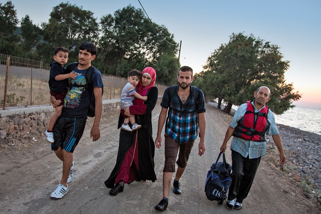 Syrische Flüchtlinge auf Lesbos