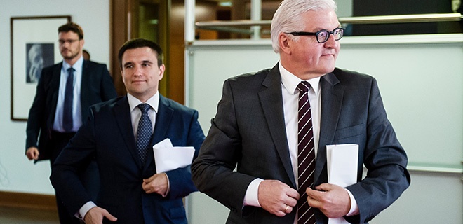 Frank-Walter Steinmeier empfängt den ukrainischen Außenminister Pawlo Klimkin