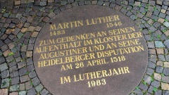 Gedenkplatte Martin Luther Heidelberg